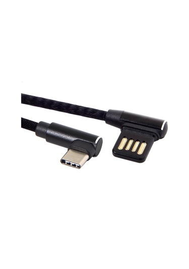 Cbtx USB-C 3.1 Tip-C Sol Açılı 90° USB 2.0 Veri Kablosu