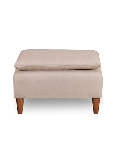 Lungo Puf 75 75 - Krem Keten Krem