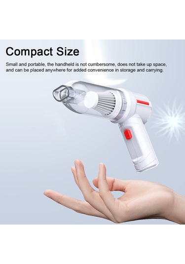 Xindoker Kablosuz Araç Süpürgesi Ve Şişirme Aleti - Güçlü Emiş, Çok Fonksiyonlu, Şarj Edilebilir