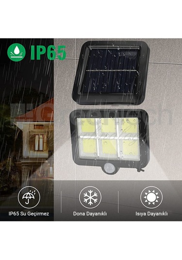 Greentech Güneş Enerjili 120 Cob Led Aydınlatma / GT-SL09