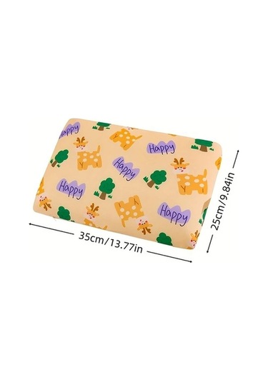 Trendooze Yaz Mini Yastık Sunshine022 Orange Kahverengi Yumuşak Makinede Yıkanabilir Ofis Kamp Seyahat Açık Kahverengi Açık Kahverengi