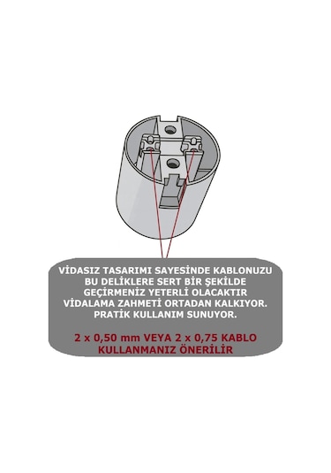 Italyan E14 Duy Mini Duy Bakalit Geçmeli Düz Duy Siyah 250v-2a 5 Adet