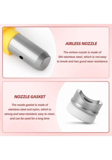 Ulzyvf Uçları Tersinir Sprey Seti, Nozulu Havasız Boya Adet Fa