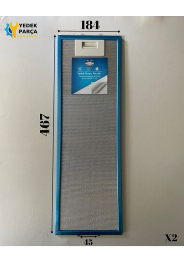 Profilo Uyumlu Ats6s250 Davlumbaz Metal Yağ Filtresi Seti