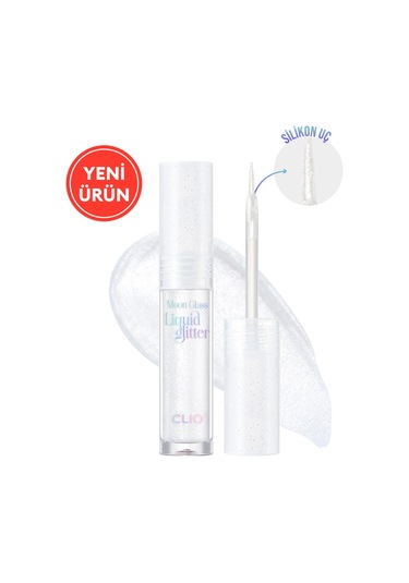 Işıltılı Ve Şeffaf Likit Glitter Clıo Moon Glass Liquid Glitter Sweet Cloud 01 Baby Snow 01