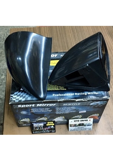 Carub Ayna Dış Z3 Model Mavi Camlı Siyah