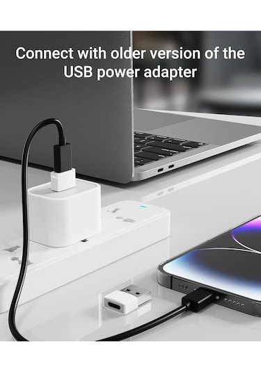 Usb-c Adaptör 4'lü Paket Tip C Dişi Usb Dönüştürücü Magsafe Apple Watch İphone Uyumlu
