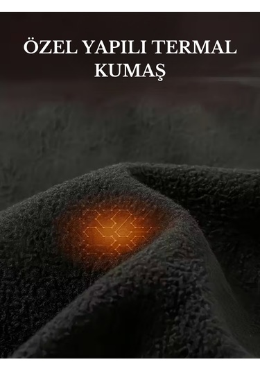 Kadın İç Göstermez Esnek Fit Kışlık Termal Tayt İçlik Siyah