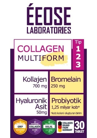 Multiform Kolajen. Bromelain. Hyaluronik Asit Ve Probiyotik