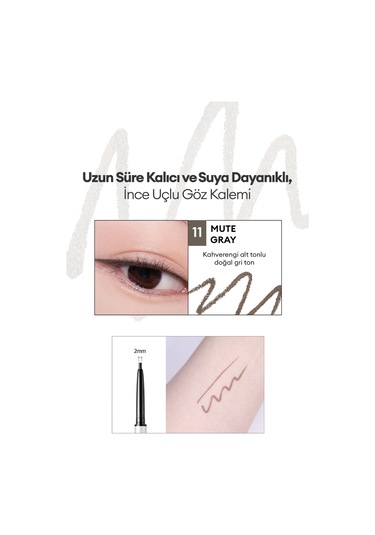 Clıo Sharp So Simple Waterproof Pencil Liner 11 Mute Gray