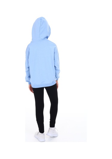 Toontoy Kız Çocuk Armalı Taytlı Takım Mavi