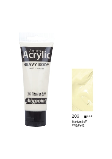 Bigpoint Akrilik Boya 75 Ml Titanium Buff 206