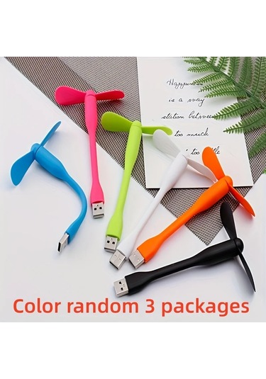 Taşınabilir Usb Masaüstü Fan Sessiz Ve Soğuk Pil Gerekmez Usb Fan Taşınabilir Green 5pcs Diğer