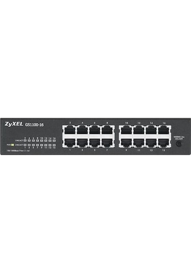 ZYXEL GS1100-16 16 PORT 10/100/1000 Mbps YÖNETİLEMEZ GIGABIT SWITCH V3