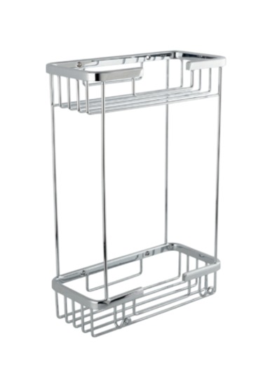 Çelik Banyo Paslanmaz Pirinç Karaca İkili Süngerlik 10x20 Gri