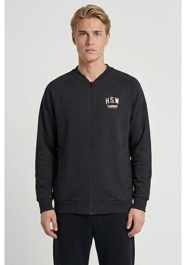 Hummel Hmlvıanda Bomber Zıp Siyah Erkek Sweatshirt 922523-2001 Siyah