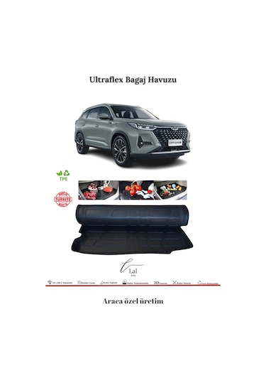 Chery Tiggo 8 Pro 7 Kişilik 2023+ 3d Bagaj Havuzu