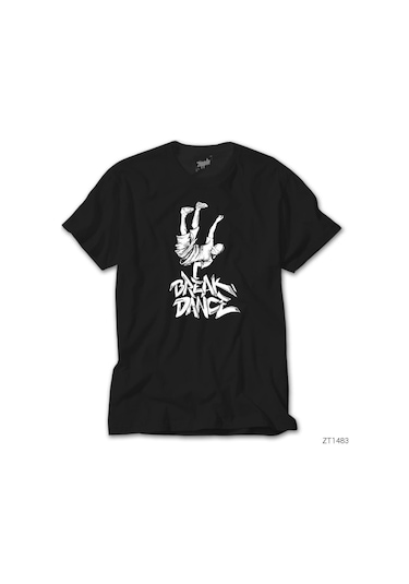 Break Dance Siyah Tişört