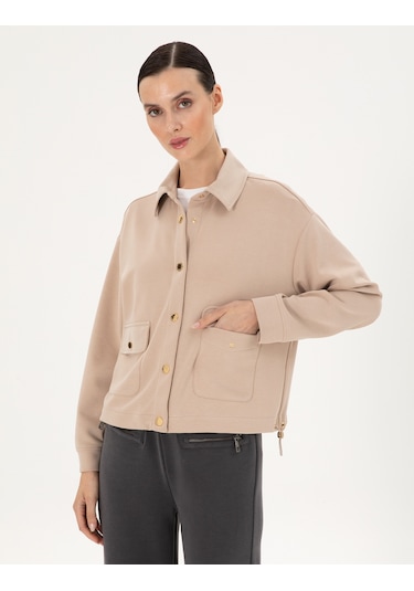 Pierre Cardin Kadın Bej Hırka Örme 50283321-vr011 Bej
