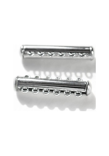 Kafebizu 33x10.5 Mm Platin Takılar İçin Sürgülü Klips 3 Adet 305241050