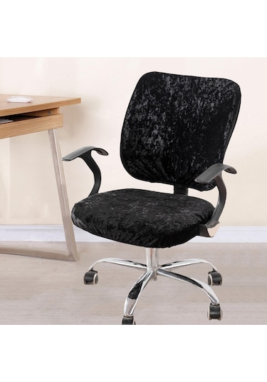 Suntek Magideal Bilgisayar Koltuğu Örtüsü Streç Ofis Siyah-takım