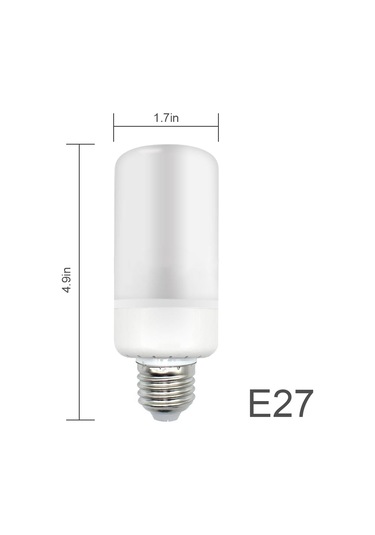 Dianziye Led Alev Işık Ampülü, 3 Aydınlatma Modu Tatlı Alev, Sürekli Aydınlık, Solunum , 99 Smd2835 Led, 1800-2000k Islak Beyaz, Dekoratif Odalar/bar/partiler İçin, E26/e27 Uyumlu