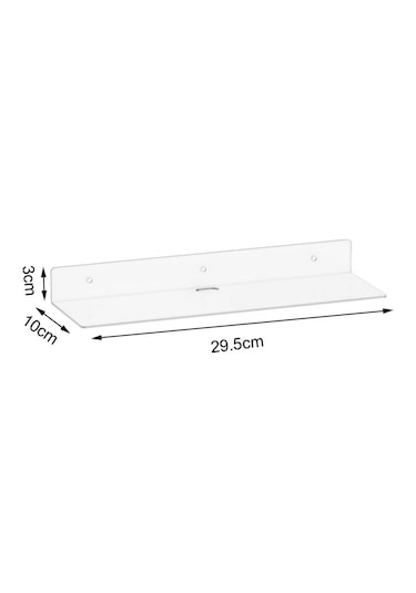 Suntek 4 Adet Akrilik Duvara Monte Raflar Şeffaf Duvar