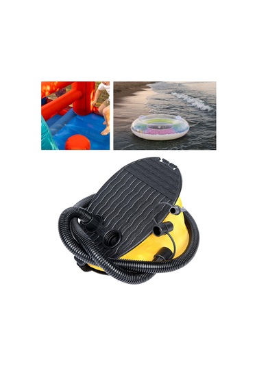 Suntek Kamp Için Hafif Ve Pratik Ayak Pompası Şişme Yatak Su Sarı Siyah