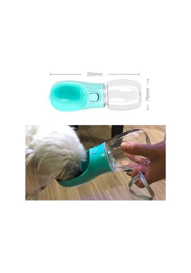 Keyfi Sepet Kilitlenebilen Taşınabilir Evcil Hayvan Suluğu Seyahat Kabı 350 ML