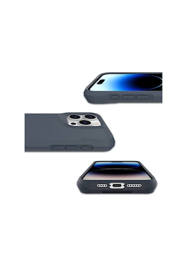 Apple Uyumlu iPhone 15 Pro Max Kılıf Airbag Kenarlı T-max Mat Standlı Kılıf