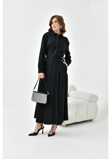 Ftz Women Kadın Modal Etekli Takım Siyah 30714-siyah Siyah