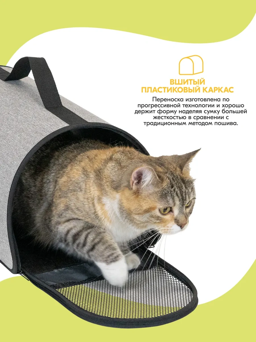 Pettails Kedi Ve Hayvanlar İçin Sert Taşıma Çantası, 40,5 X 24 X 24 Cm 160015445