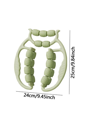 Suntek Bacak Masaj Aleti Silindiri 21 Tekerlek Kas Egzersiz Uyluk Yeşil