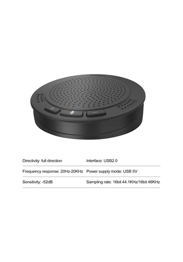 Konesam Usb Tüm Yönlü Mikrofon - Ses Alım Ve Çalma, Gürültü Ve Yansıma Engelleme, Oyun, Konferans, Canlı Yayın İçin Plug & Play Mikrofon