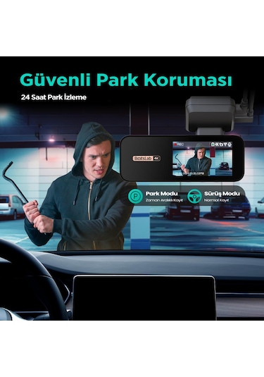 360+ Botslab G300H Pro/HK30 Pro Araç İçi Kamera 24 Saat Park Modu Kiti Akü Bağlantı Kablosu (Micro Usb)