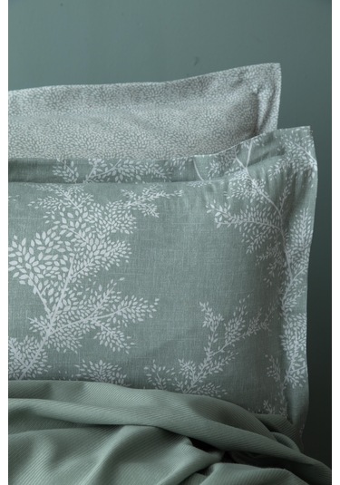 Tek Kişilik Tanya Adaçayı Nevresimli Bambu Pike Takımı Adaçayı