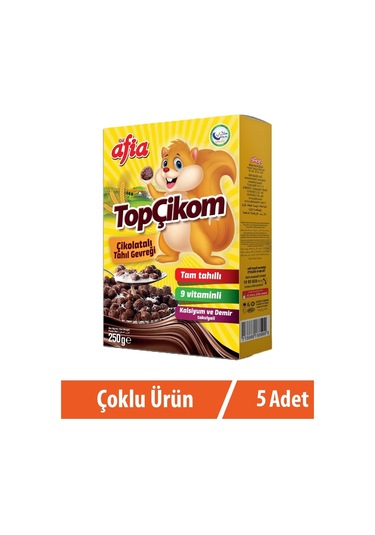 Afia Topçikom Çiko Tahıl Gevreği 5 x 250 G