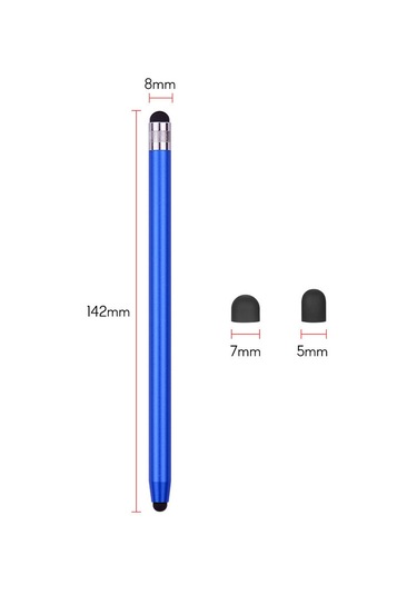 Singree 2si 1 Arada Evrensel Dokunmatik Kalem Tüm Tablet Telefonlar 8 Yedek Yumuşak Uç 4 Adet 2 Mavi 2 Yeşil