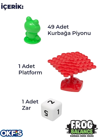 Go Toys Kurbağa Denge Ebeveyn Çocuk Etkileşimi Kutu Oyunu