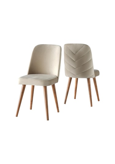 Tekno Venedik Mdf Açılır Mutfak Masa Sandalye Takımı 60x100 Beyaz - Gri