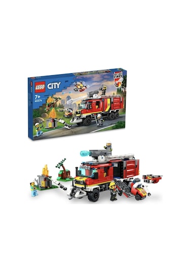 Lego 60374 Lego City - İtfaiye Komuta Kamyonu 502 Parça +7 Yaş Kutu Hasarlı Teşhir