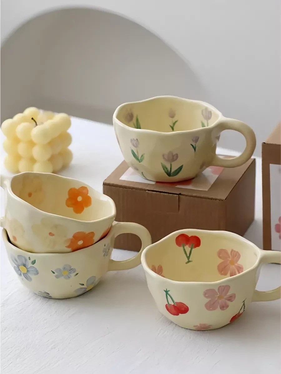 Teplo V Rukah Çay Ve Kahve İçin Seramik Kupa 213583724 Turuncu