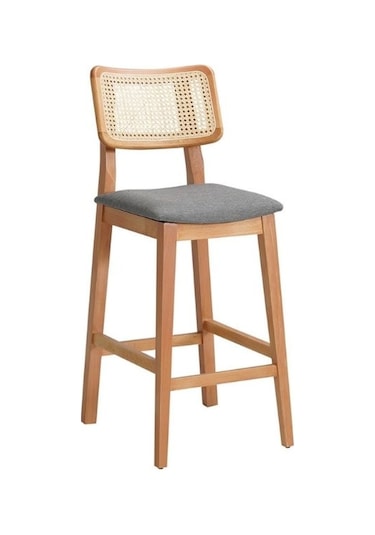 Zeus Hazeranlı Bar Sandalyesi Gri