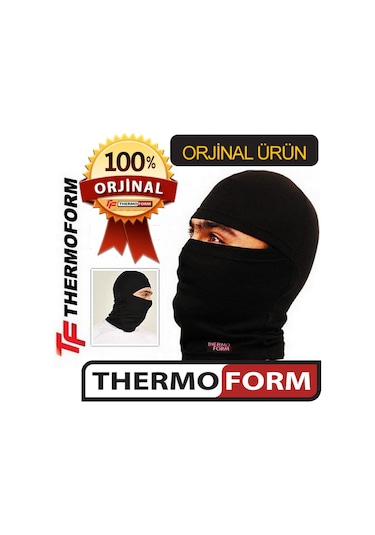 Fai Thermoform Termal Kar Maskesi Bere Polar Boyunluk Bandana Siyah