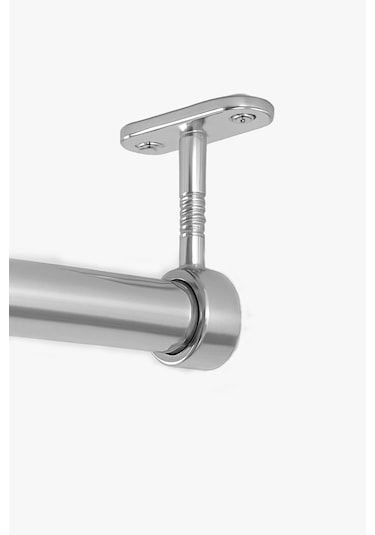 Dolap İçi 70 Cm Krom Askı Borusu Flanş + Vida Dahil Krom