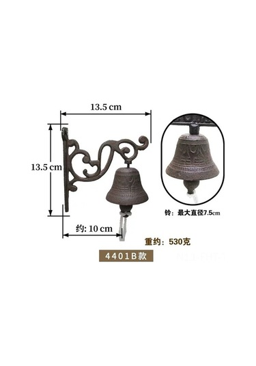 Fastbuy Amerikan Köy Stili Bahçe Demir Zil, 3d Kuş Tasarımı Hoşgeldin Sinyali Ev Dekoru