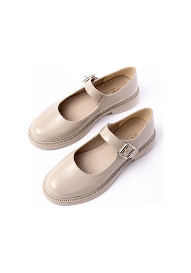Ysn-4444 Bej Rugan Günlük Bayan Ayakkabı Bej