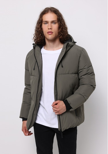 Colins Slim Fit Erkek Yeşil Mont Cl1076713 Q1.v1 Lkh Açık Haki