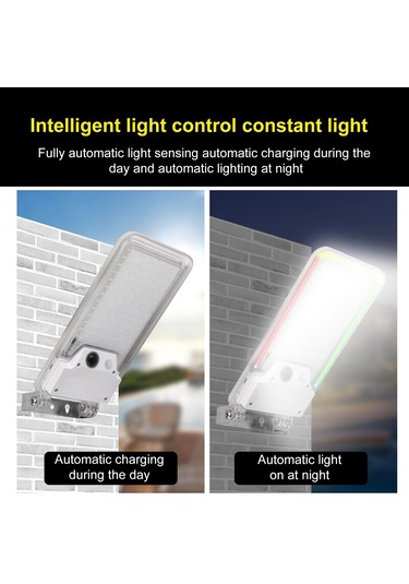 Qingmipy Güneş Enerjili Bahçe Aydınlatma: Hareket Sensörlü, Su Geçirmez, Renkli Ve Beyaz Işık Seçenekli Duvar Feneri Beyaz