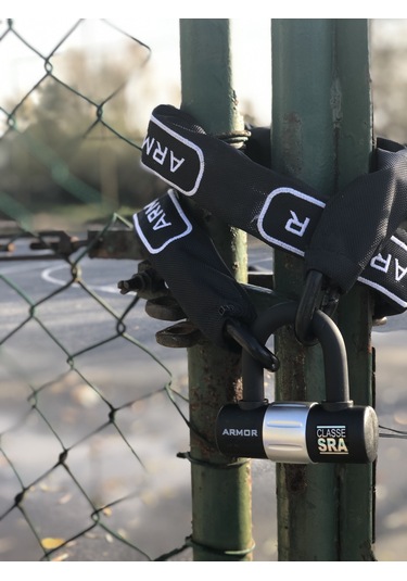 Armor 810MV Military Series Dövme Çelik Zincir + U Bar